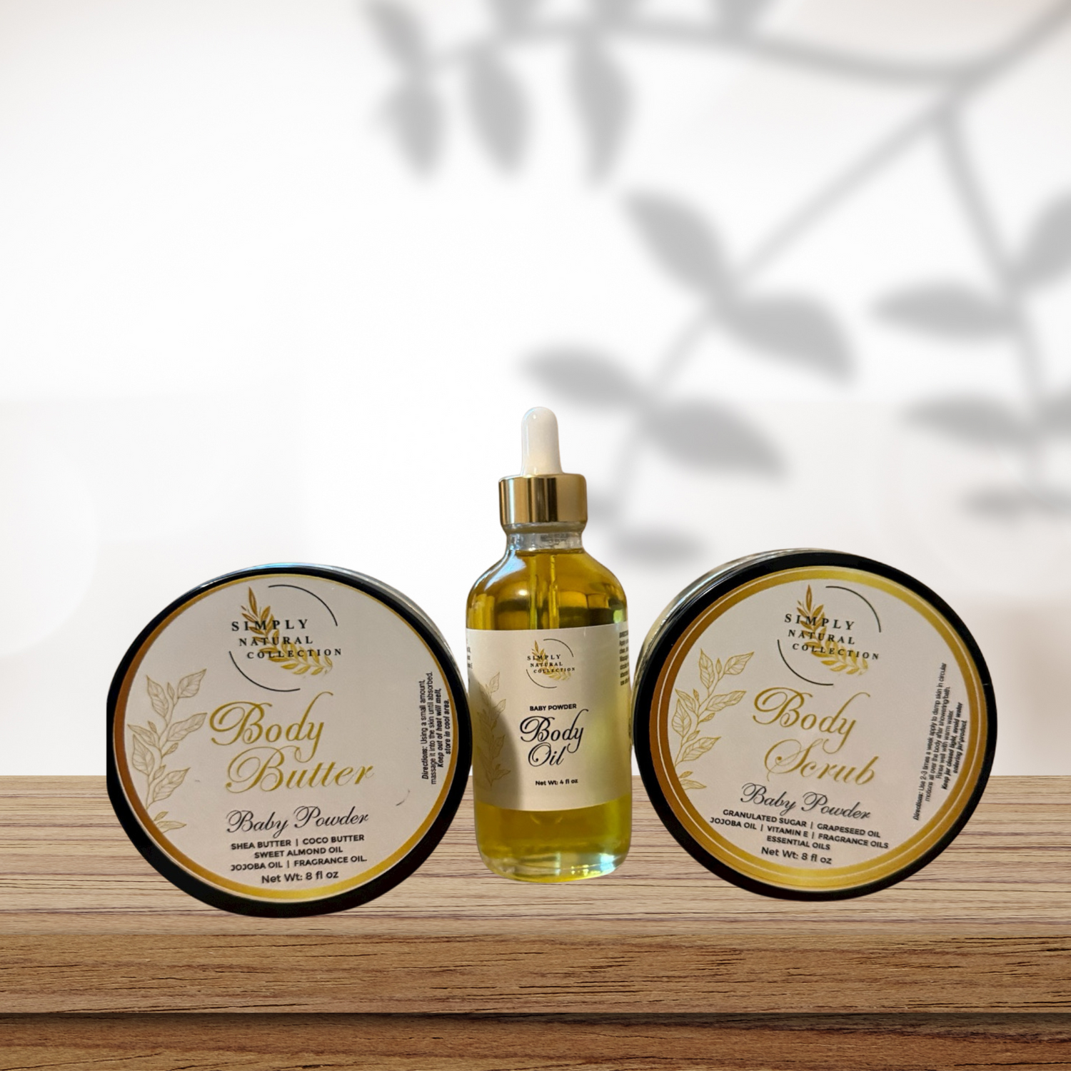 Body Care Bundle with body butter,Body scrub,and body oil set for smooth, hydrate skin